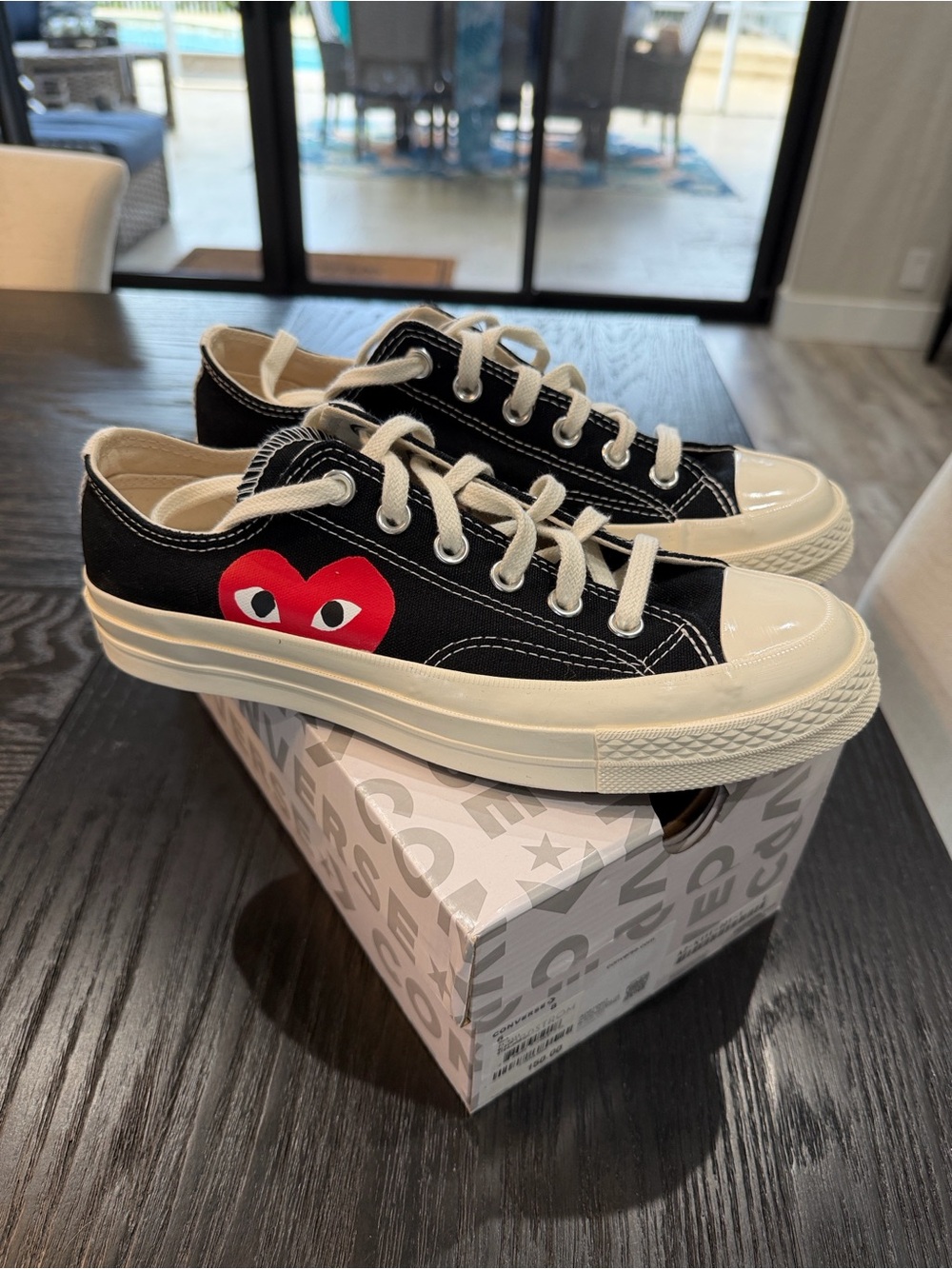 Converse Black Box with Gray Logo and White Labels
